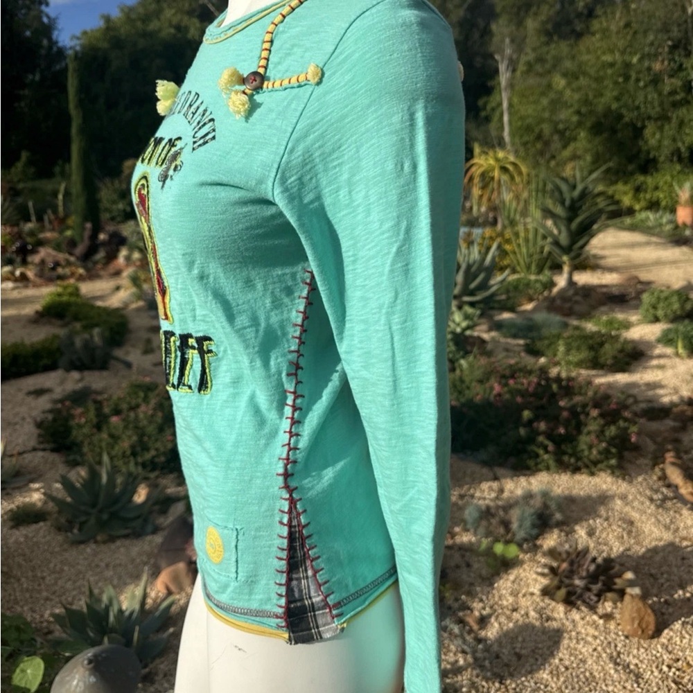 Double D Ranch Son of Big Chief Graphic Tee XS  - Aqua - Picture 2 of 4